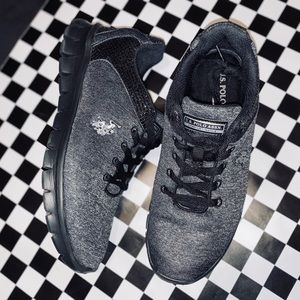 US Polo Assn. Gray & Black Sparkle Athletic Shoes